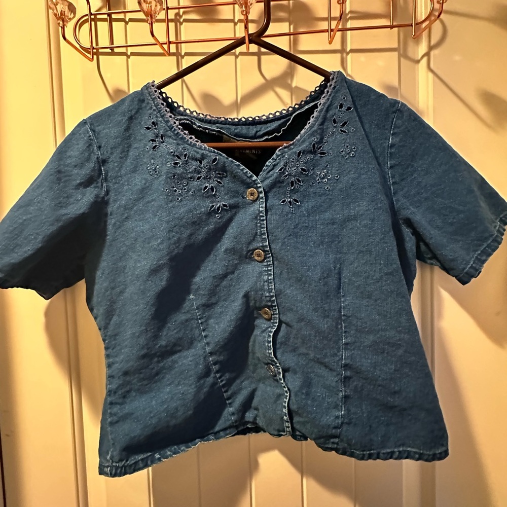 Denim Crop Top